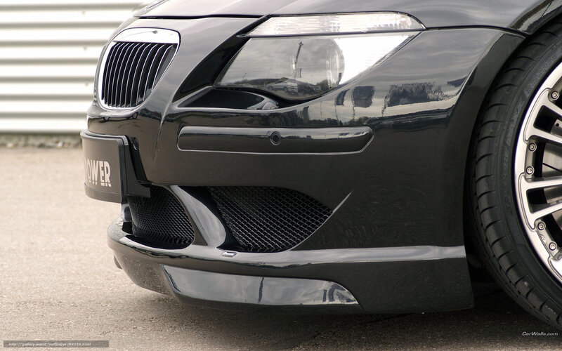 black bmw front bumper