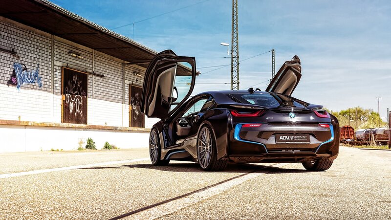 Black BMW I8 Car — Dramatic