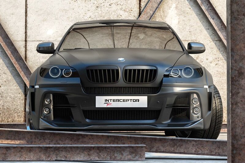 black bmw interceptor car