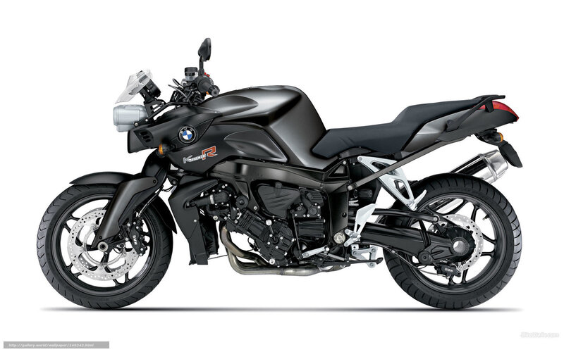 Black BMW K1300R motorcycle