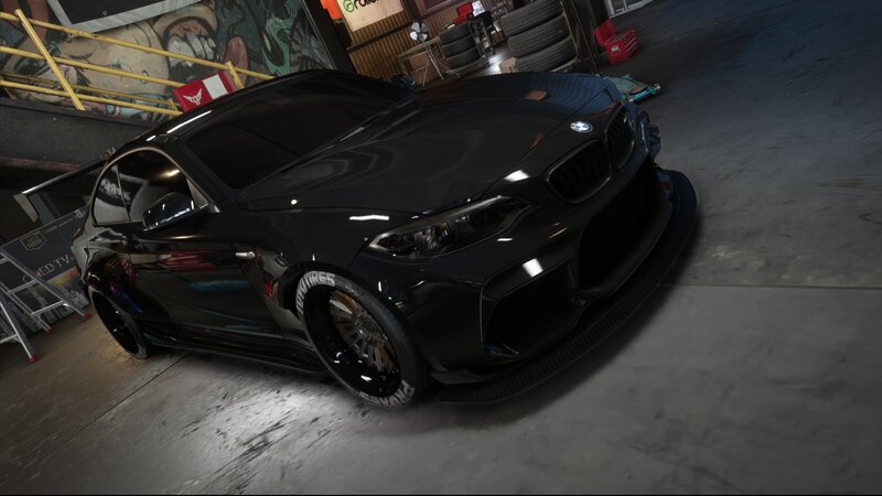 Black Bmw M2 Car — Dark