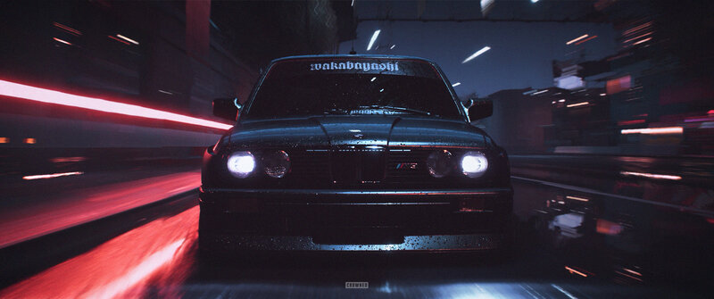 Black Bmw M3 Car — Dark