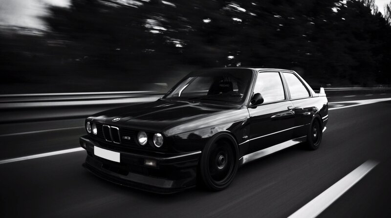 Black BMW M3 Car — Dynamic, Photograph
