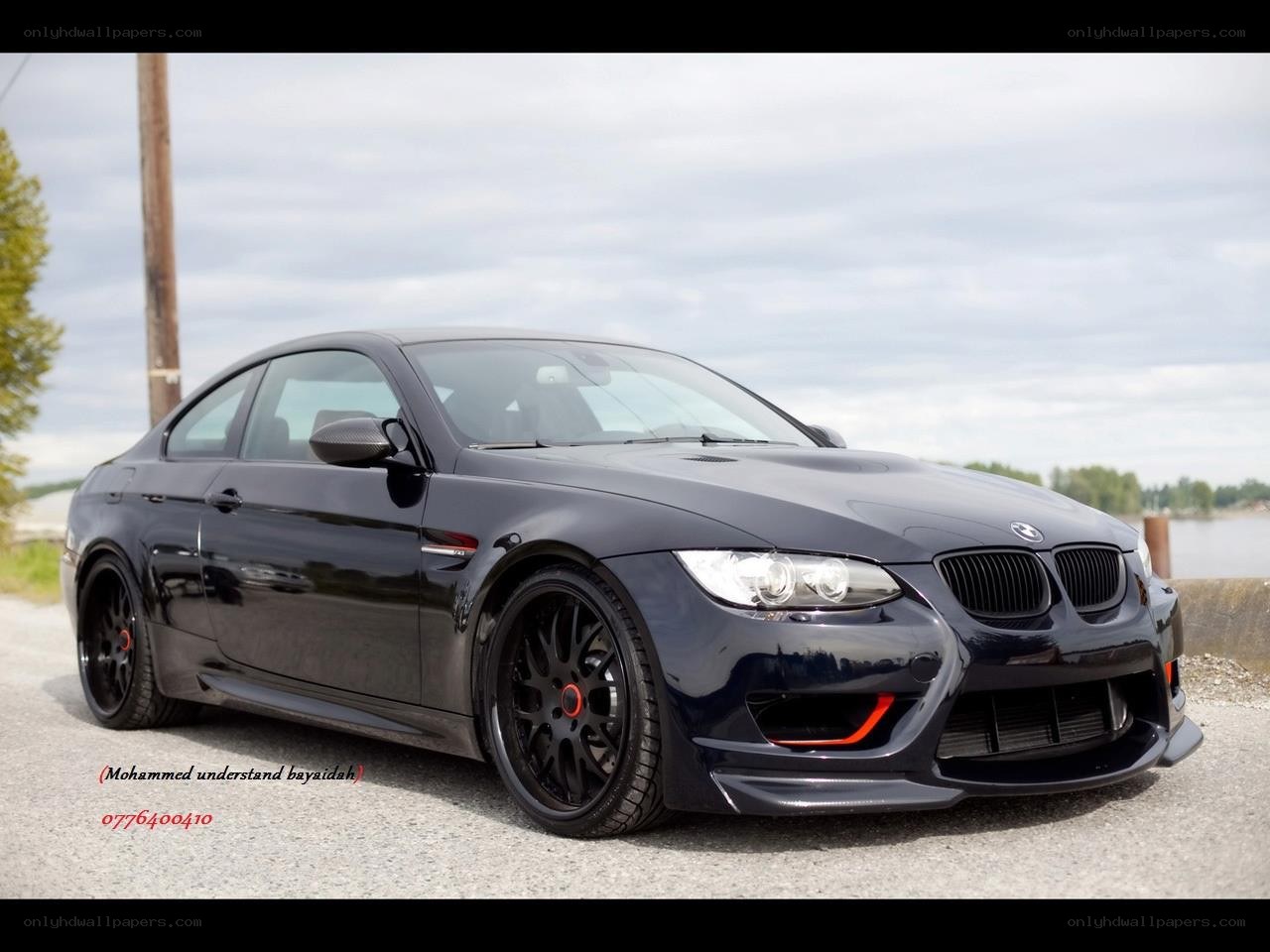 Black BMW M3 coupe