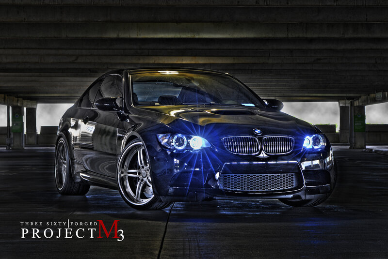 Black Bmw M3 Coupe — Dramatic, Night