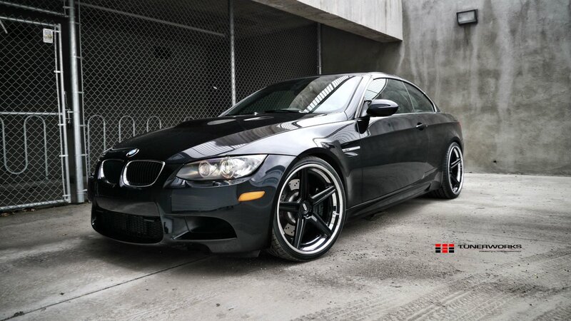 Black Bmw M3 Coupe — Dramatic, Photograph, Car, Fence