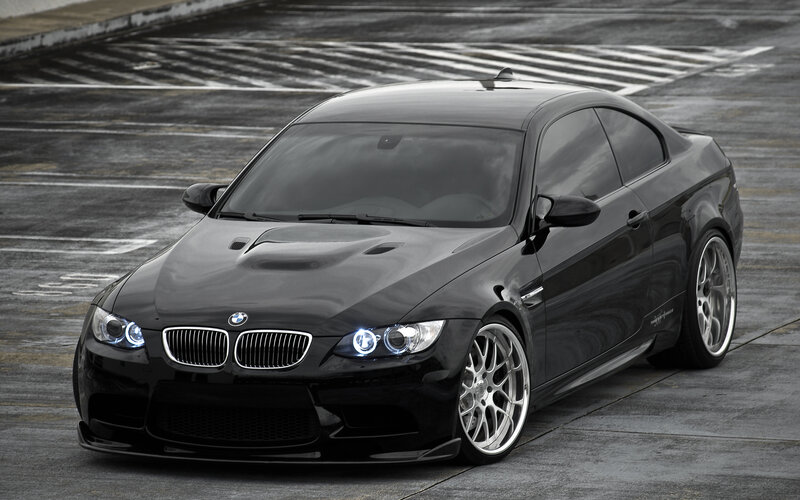 Black BMW M3 Coupe — Dramatic, Photograph, Car, Road