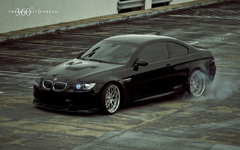 Black BMW M3 Coupe — Dramatic, Photograph, Car, Smoke