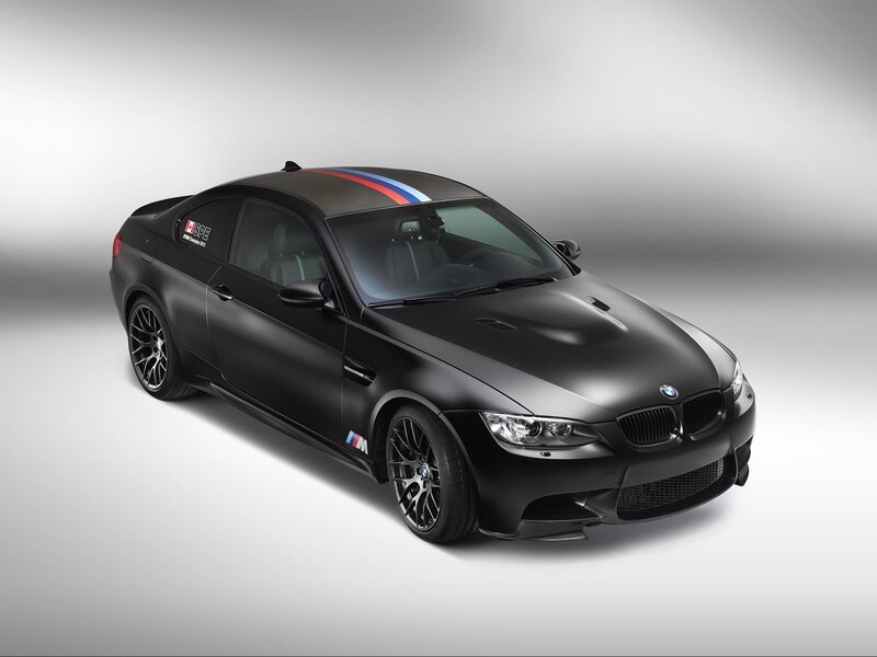 Black BMW M3 Coupe — Dramatic, Photograph, Car, Stripes