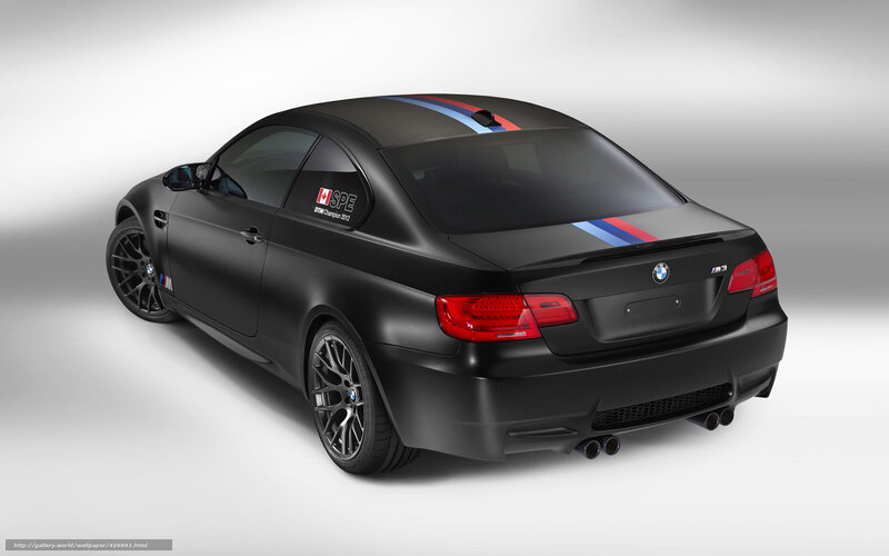 Black BMW M3 Coupe — Neutral, Photograph, Stripes