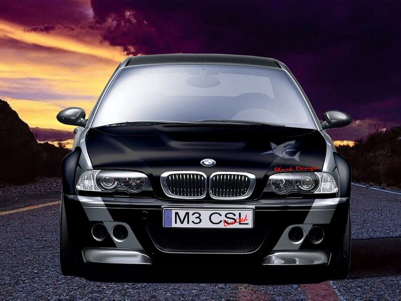 Black BMW M3 CSL