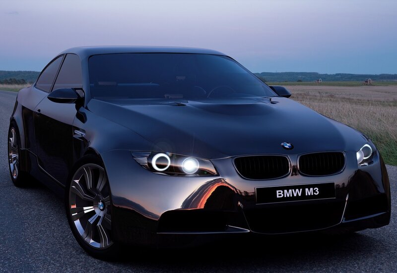 Black BMW M3 on a road