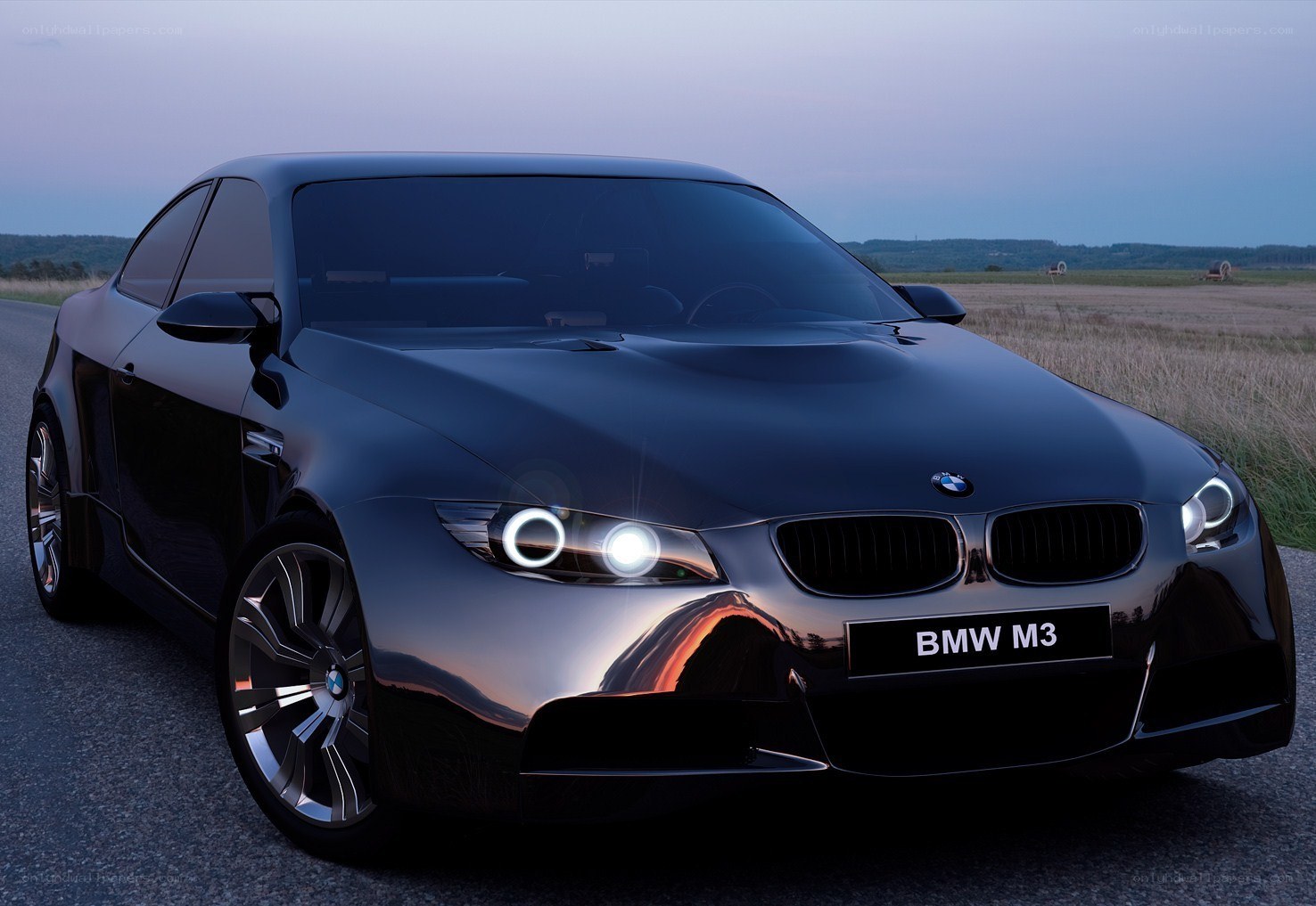 Black BMW M3 on a road