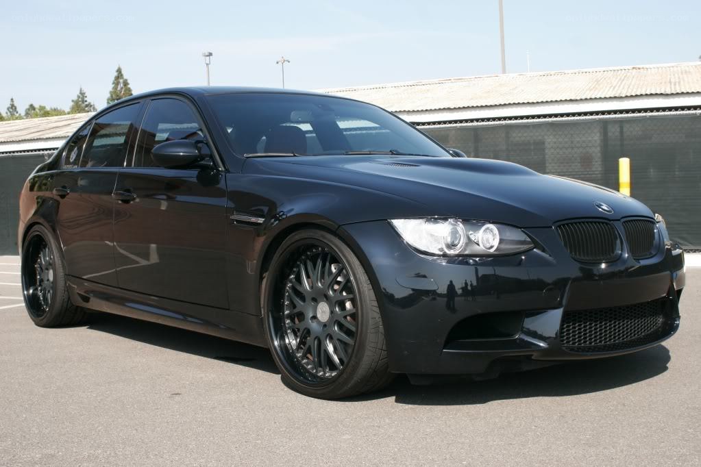 black bmw m3 sedan