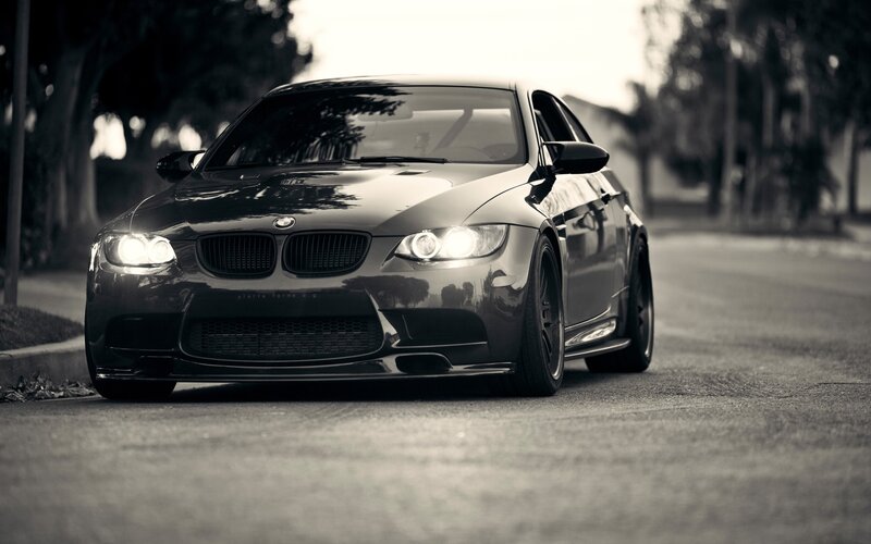 Black BMW M3 Sedan — Gray