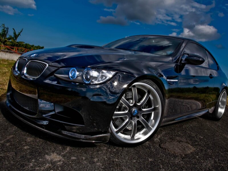 Black BMW M3 sports car