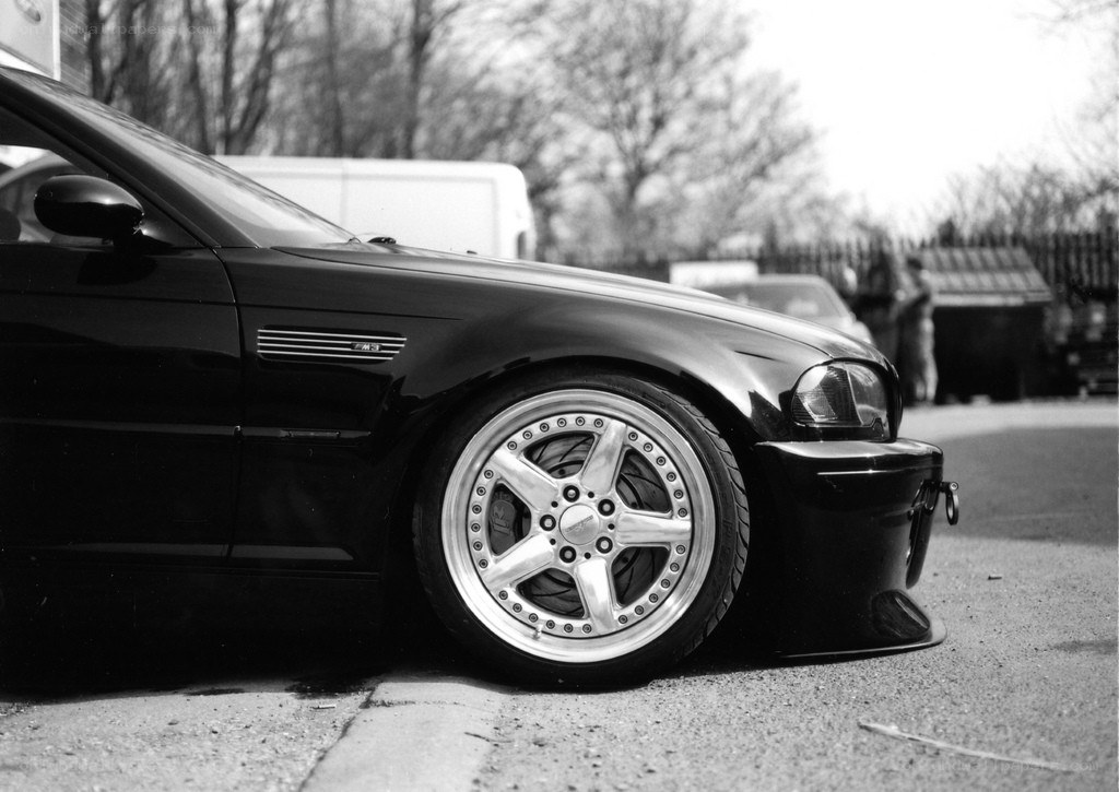 black bmw m3 with custom wheels
