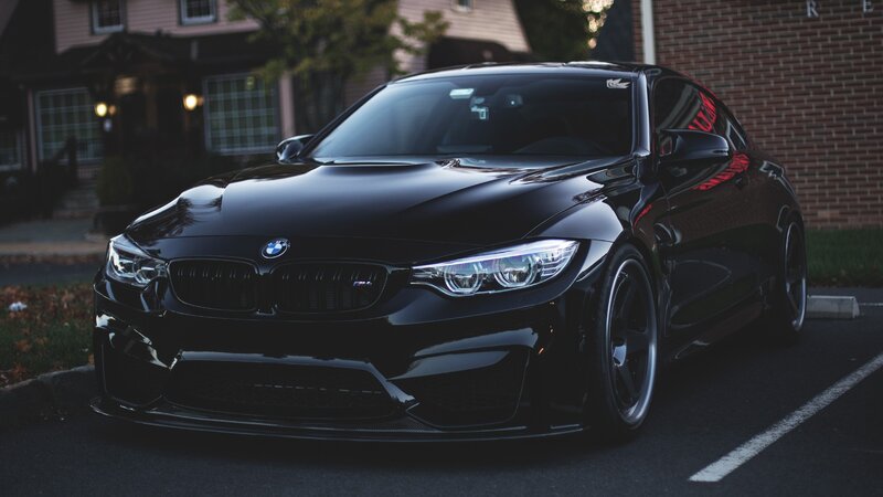 Black Bmw M4 Car — Dramatic