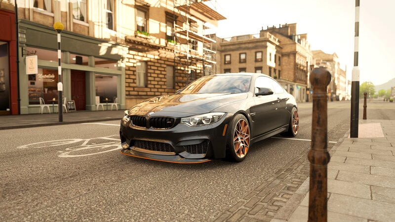 Black BMW M4 Coupe — Gray