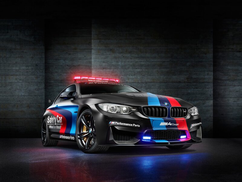 Black BMW M4 Safety Car — Dramatic