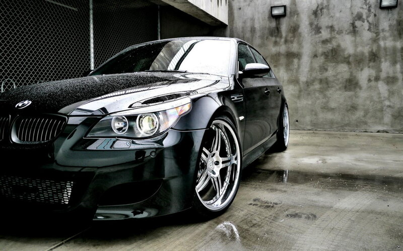 Black Bmw M5 Car — Dramatic