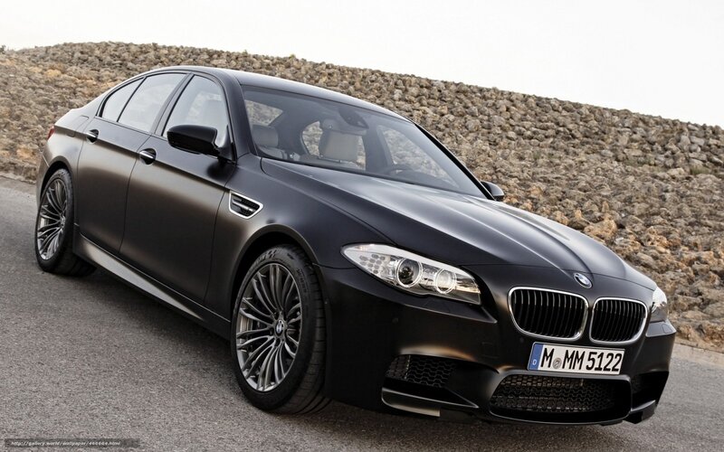 Black BMW M5 on a road