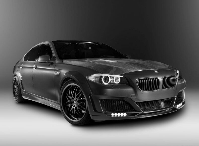 Black BMW M5 sedan