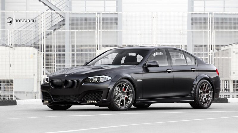 Black BMW M5 sedan