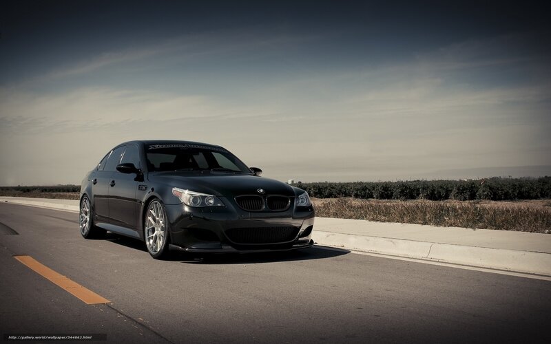 Black Bmw M5 Sedan — Dramatic, Afternoon, Photograph
