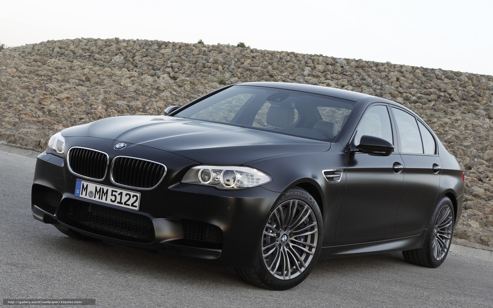 Black BMW M5 sedan