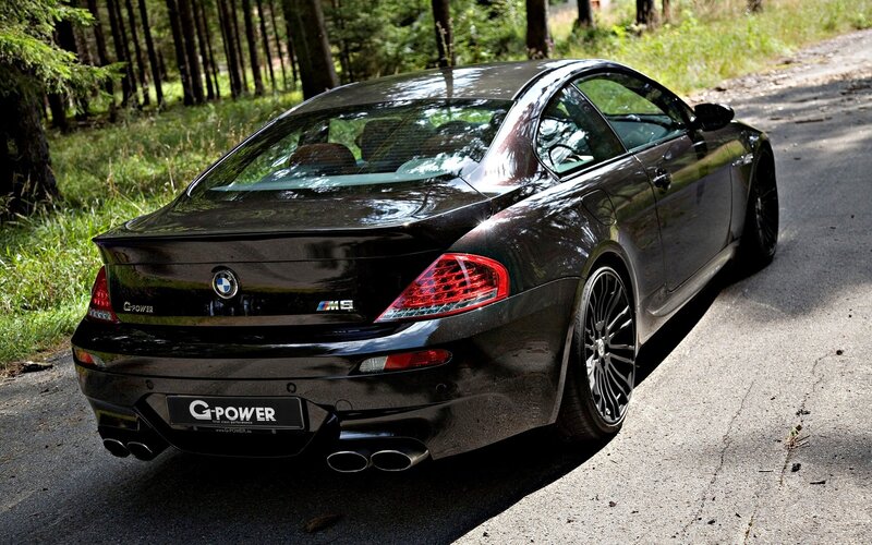 Black BMW M6 Coupe — Serene, Afternoon, Photograph, Car, Forest