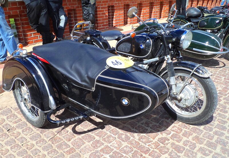 Black BMW Motorcycle — Calm, Afternoon, Photograph