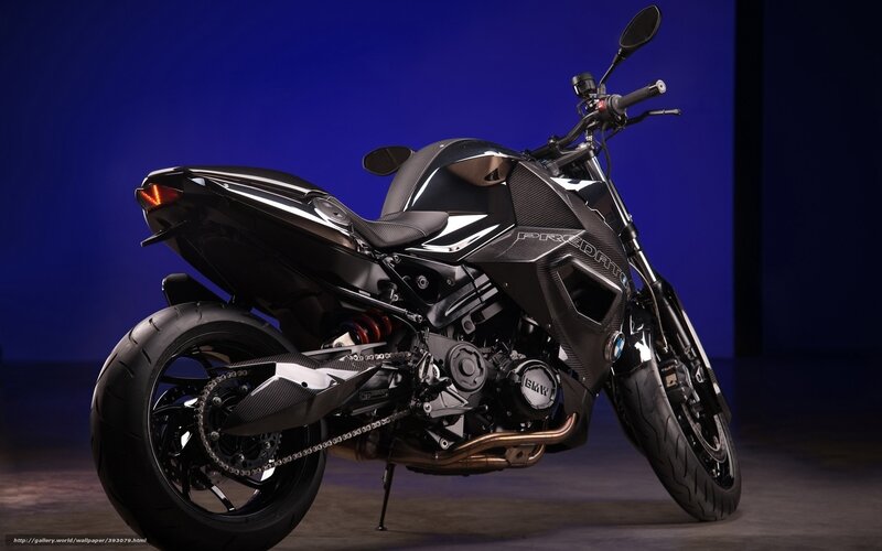 Black BMW Motorcycle — Dramatic, Photograph, Seat