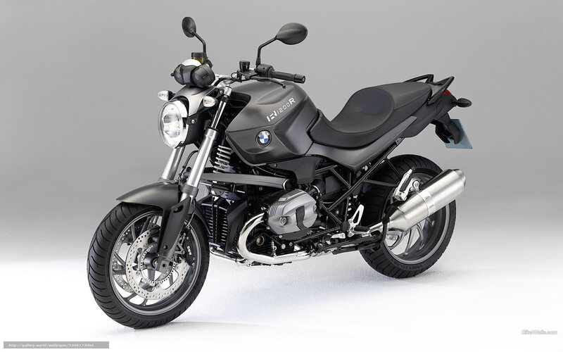 Black BMW Motorcycle — Gray