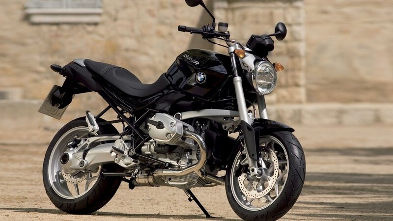 Black BMW Motorcycle — Neutral, Afternoon, Photograph