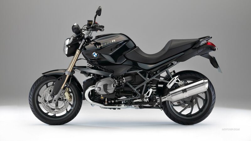 Black BMW Motorcycle — Neutral, Photograph, Headlight