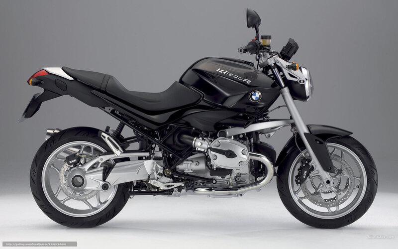 Black BMW Motorcycle — Neutral, Photograph