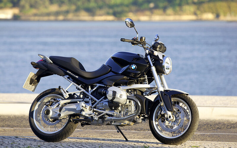 Black BMW Motorcycle — Serene