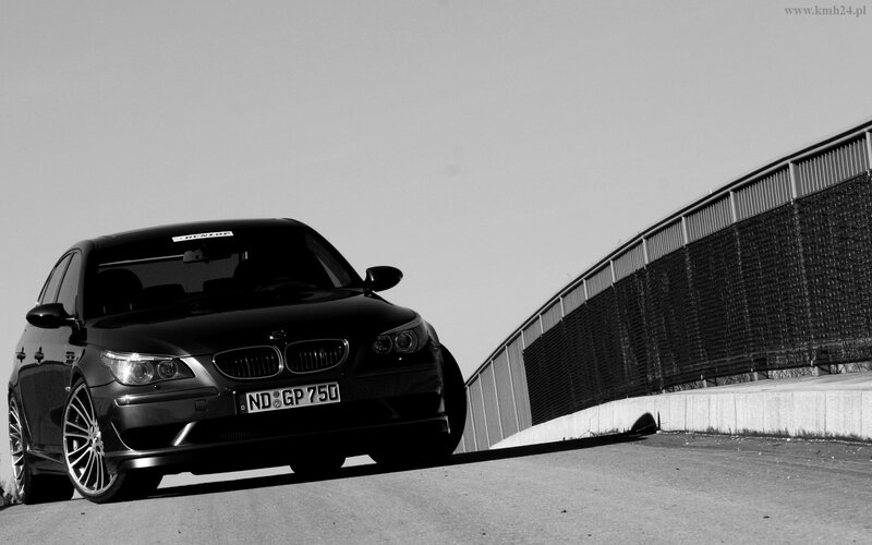 black bmw on a bridge