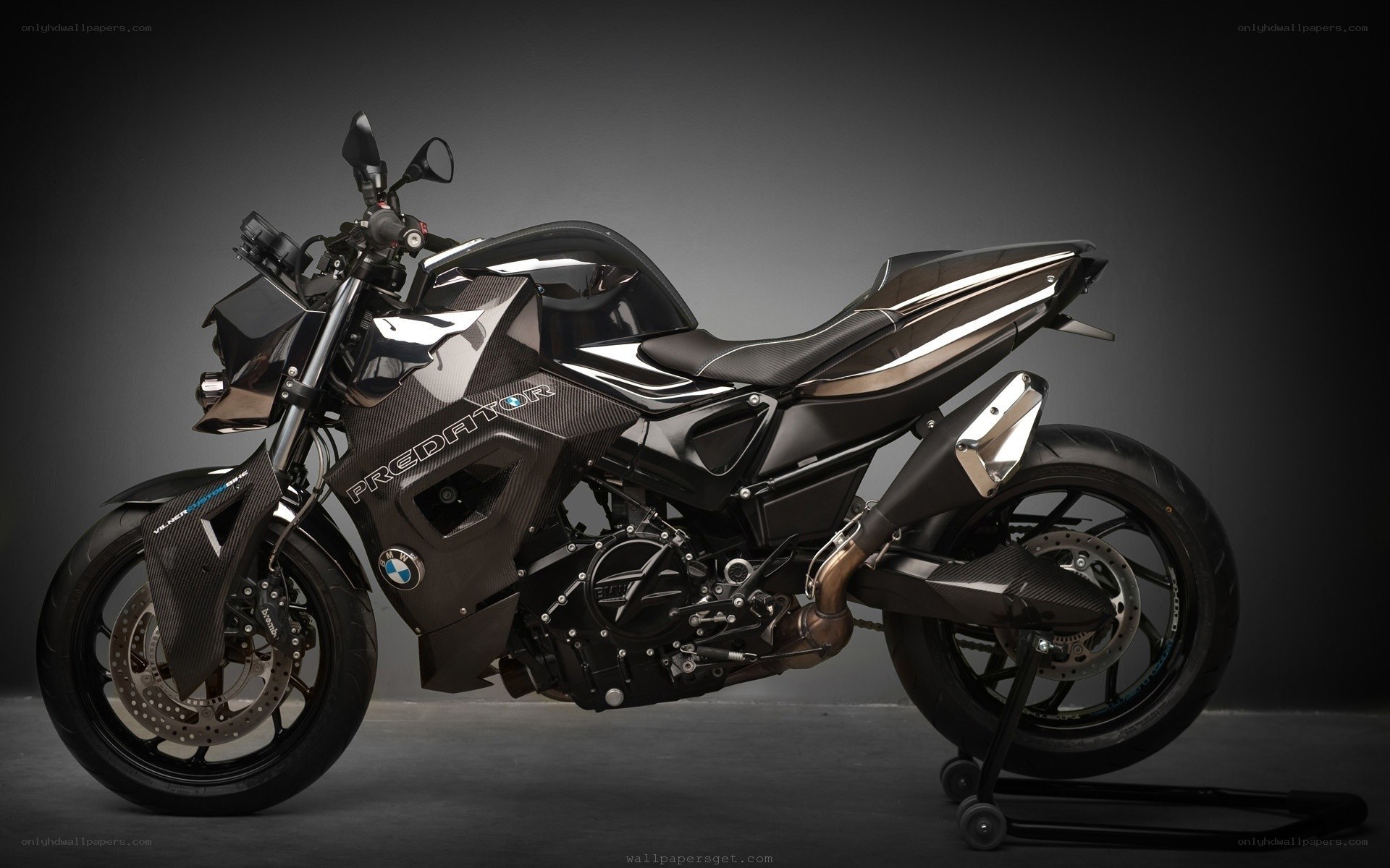 black bmw predator motorcycle