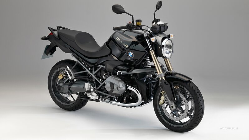Black BMW R1200R Motorcycle — Neutral, Photograph, Seat