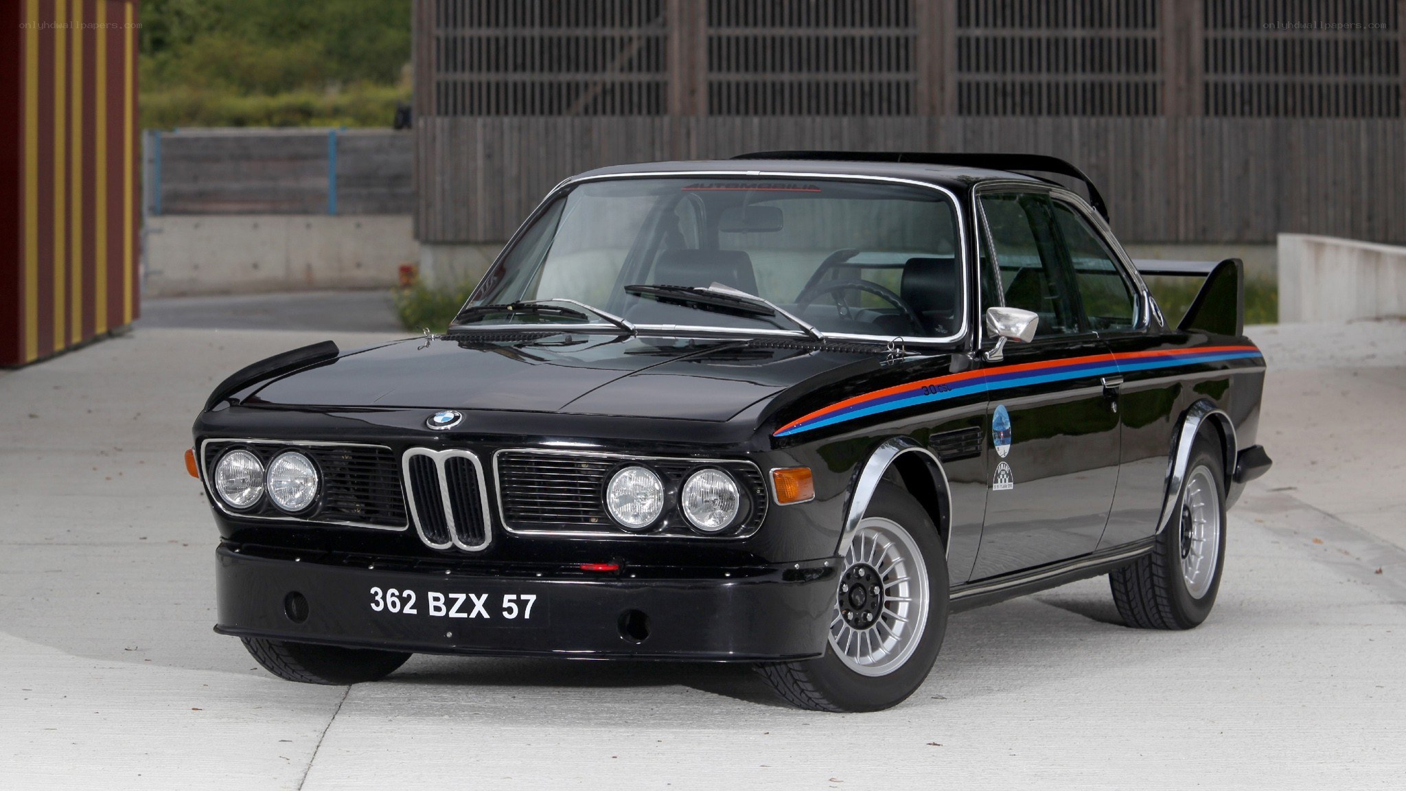 Black BMW race car