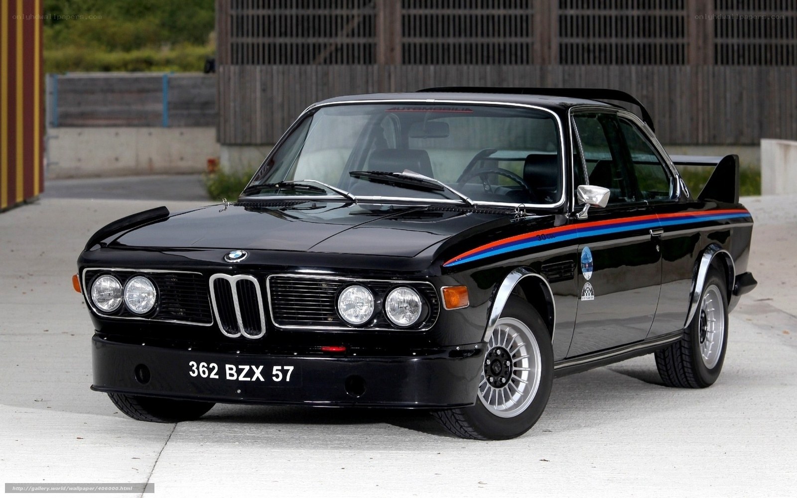 Black BMW race car