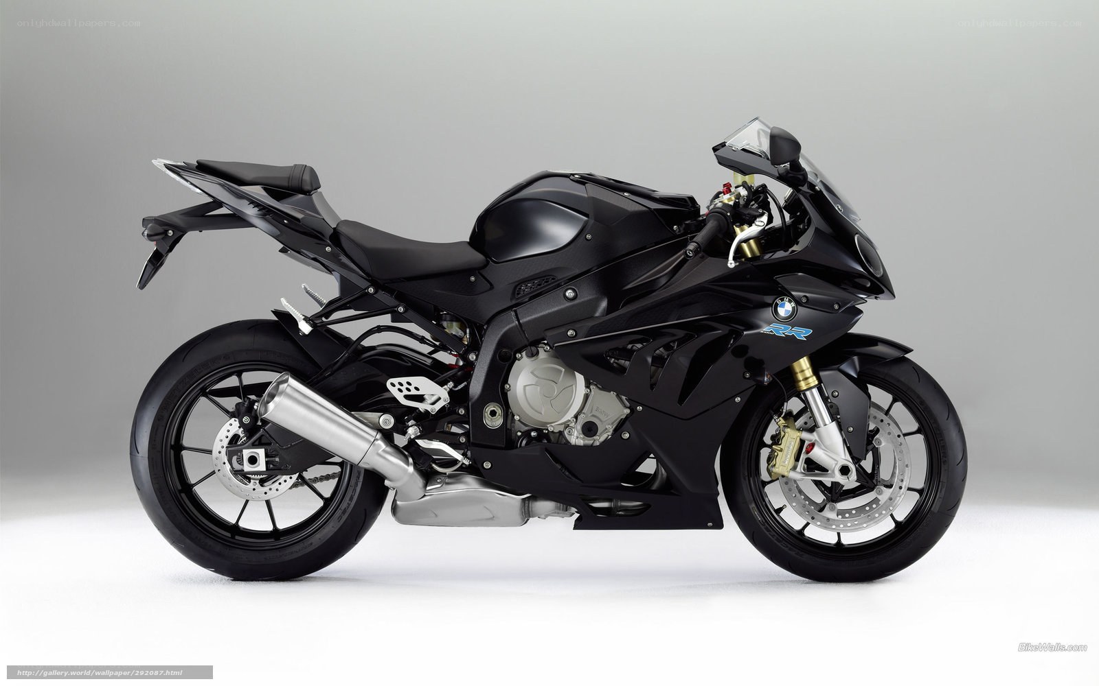 Black BMW S1000RR motorcycle