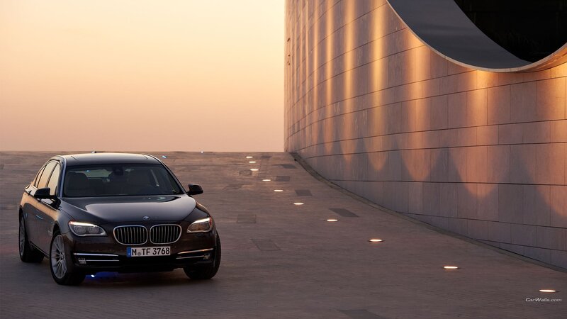 Black Bmw Sedan — Brown