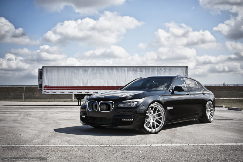 Black Bmw Sedan — Dramatic, Afternoon, Photograph, Truck Trailer