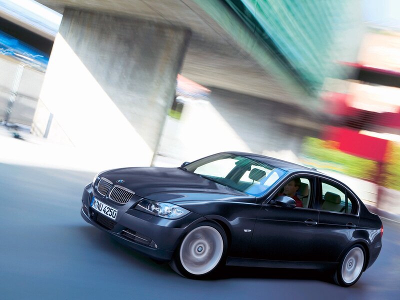 Black BMW Sedan — Dynamic