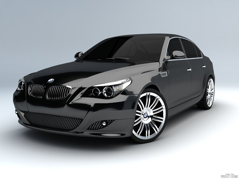 Black Bmw Sedan — Neutral, 3d Render
