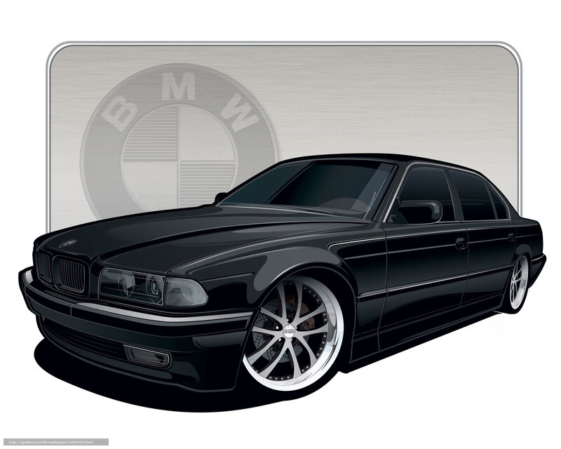 Black BMW Sedan — Neutral, Digital Art