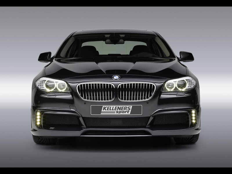 Black BMW Sedan — Neutral, Photograph, Car, Headlights, Grille